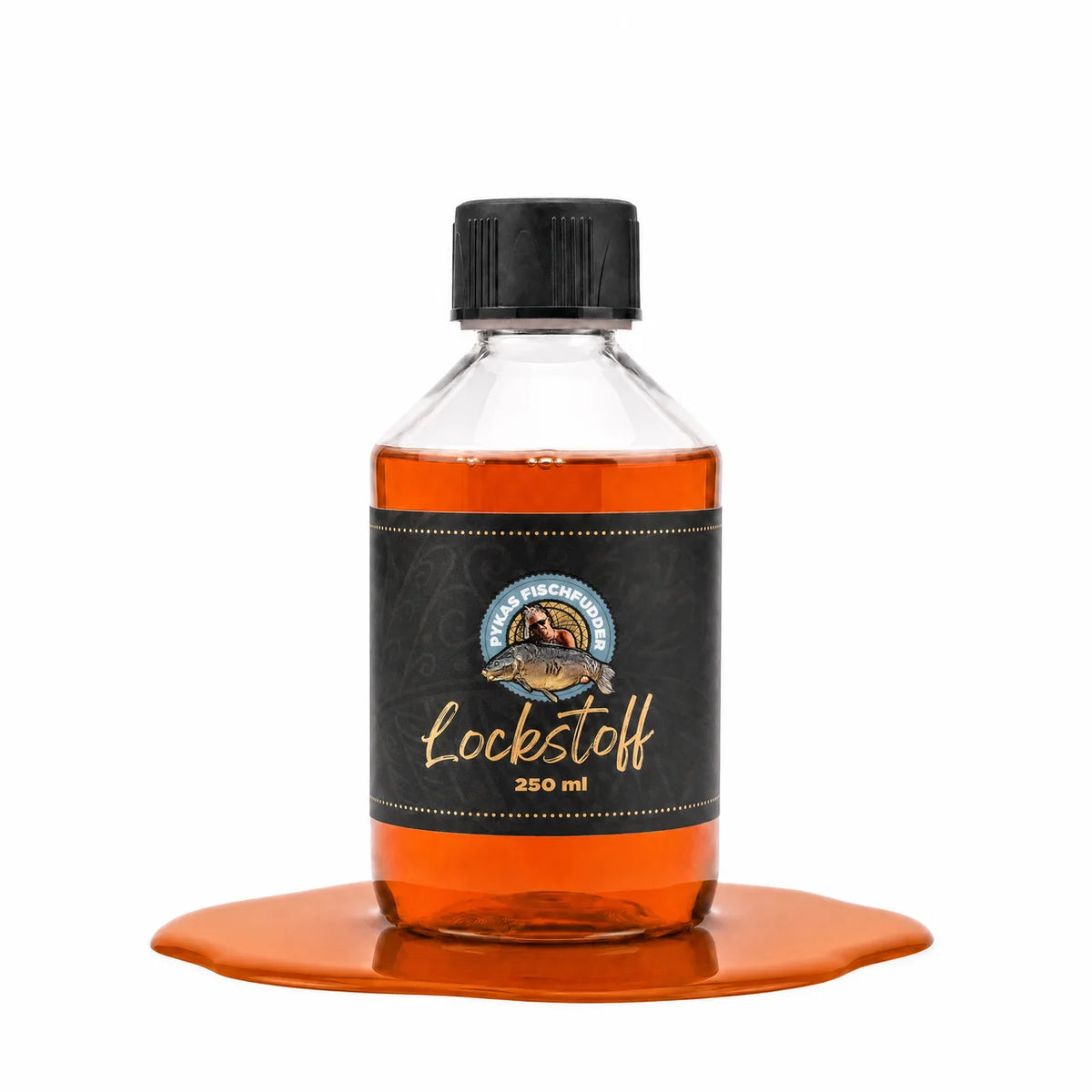 Der Maracujaner - Lockstoff – Flasche auf farbigem Lockstoff
