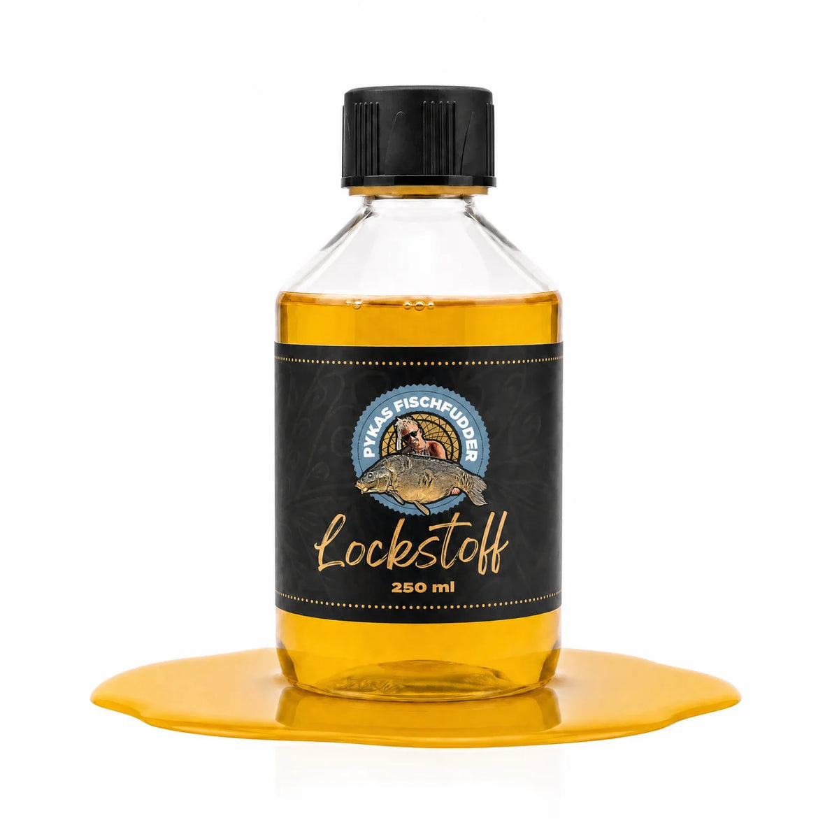 Fleischbanane - Lockstoff – Flasche auf farbigem Lockstoff