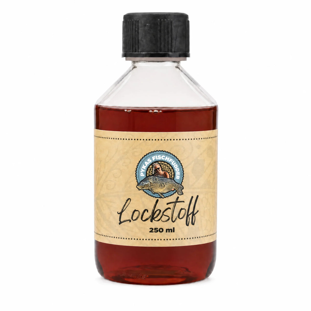 Auf Leber, Herz & Niere – Flasche auf farbigem Lockstoff